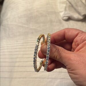 Melinda Maria Gold 2” Heiress Hoops